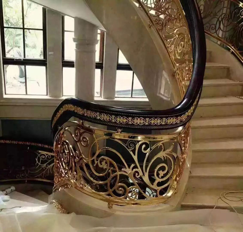 輕奢歐式風格家居裝修樓梯定制效果圖