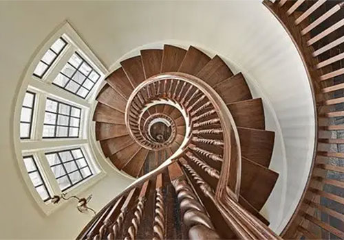 懷柔高檔別墅裝修圓形樓梯設計文藝基調貴族氣質