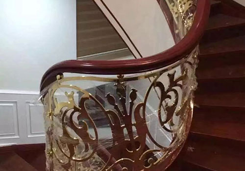 歐式風格旋轉弧形樓梯定制效果圖