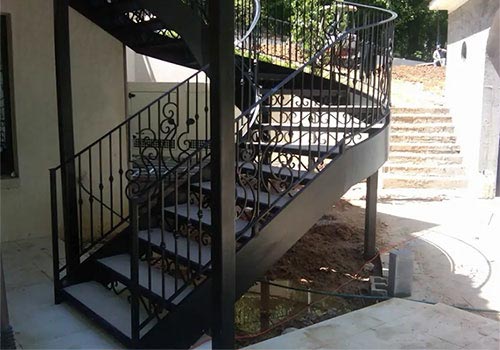 豐臺(tái)戶外樓梯定制裝修效果圖