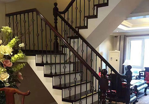 豐臺現代家庭裝修輕奢風格樓梯定制設計效果圖