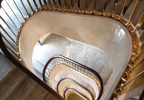 豐臺大宅別墅室內旋轉樓梯設計圖片