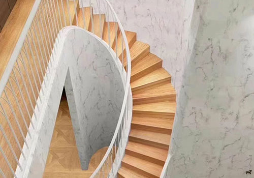 別墅室內(nèi)異形樓梯扶手設(shè)計(jì)裝修效果圖