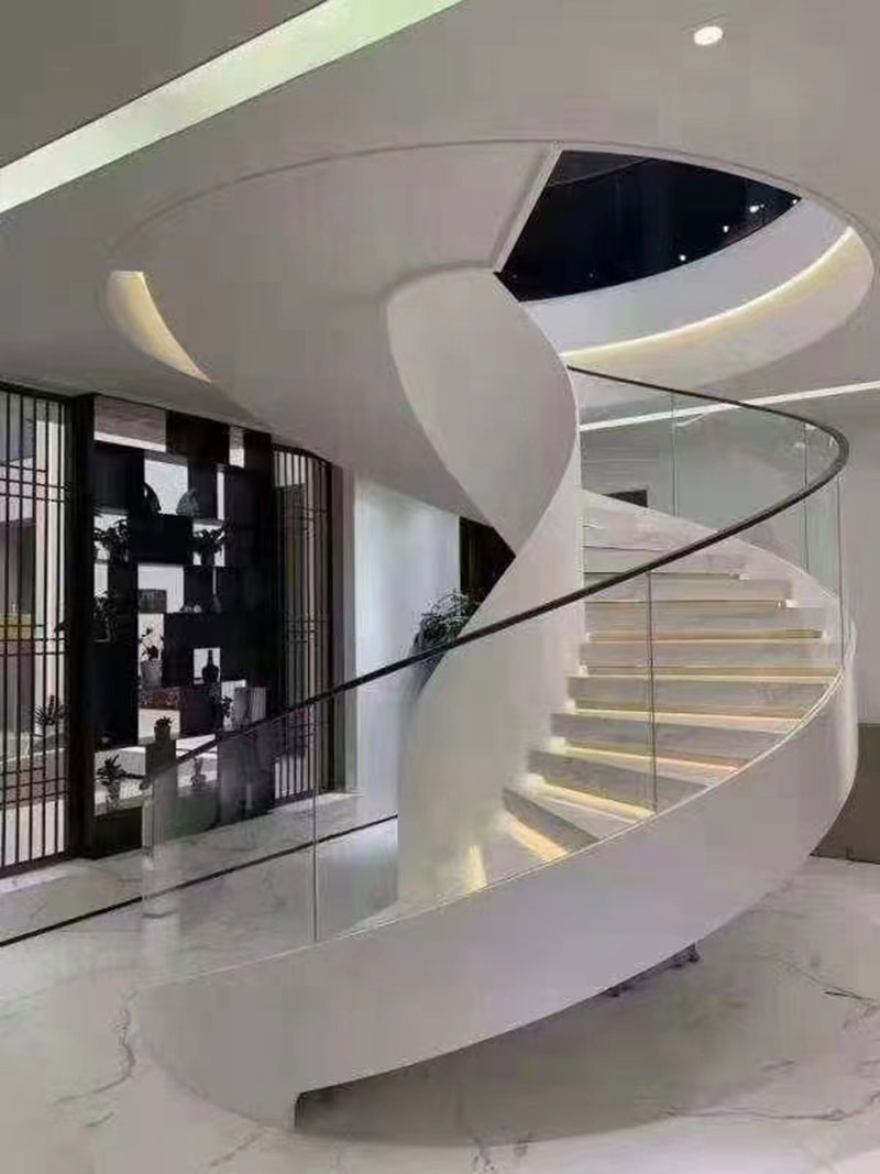 別墅懸浮樓梯扶手設(shè)計裝修