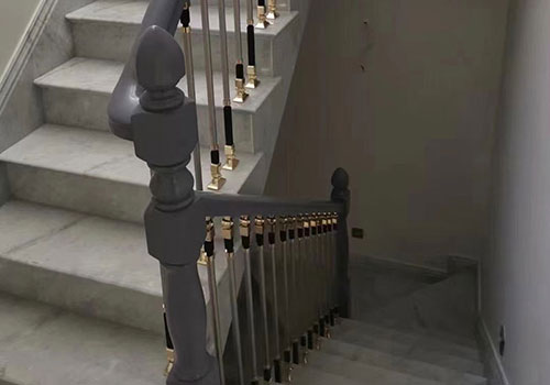 現代簡約風格家居室內直角樓梯扶手設計裝修效果圖