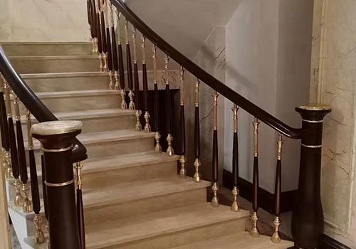 別墅直角樓梯扶手設計裝修效果圖