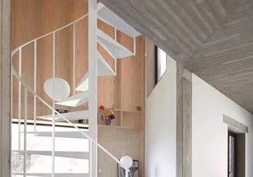 閣樓旋轉(zhuǎn)樓梯扶手設(shè)計(jì)裝修效果圖