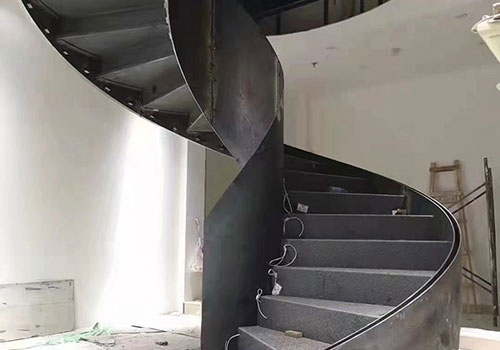 豐臺弧形旋轉樓梯扶手設計裝修效果圖