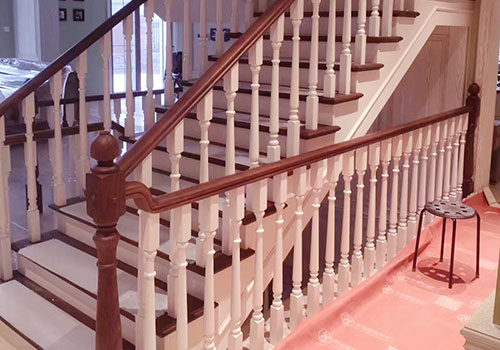 豐臺雅致輕奢別墅樓梯扶手設計定制效果圖